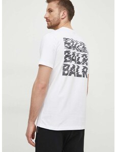 Памучна тениска BALR. Glitch в бяло с принт B1112 1243