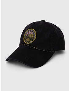 Памучна шапка с козирка Billabong Adventure Division в черно с апликация