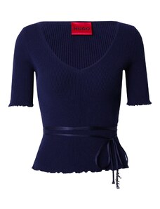 HUGO Пуловер 'Simble' тъмносиньо