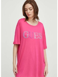 Плажна тениска Guess в розово E4GI02 K68D2