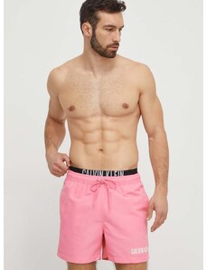 Плувни шорти Calvin Klein в розово KM0KM00992