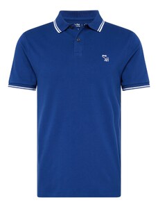 Abercrombie & Fitch Тениска синьо / бяло