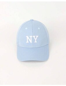 Creative Атрактивна дамска шапка "NY" с козирка в светлосиньо - код WH7531