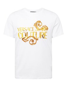 Versace Jeans Couture Тениска '76UP600' кафяво / горчица / златистожълто / бяло