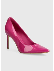 Обувки с тънък ток Guess RICA11 в розово FLJRIC PAT08 FL5P2I FAL08