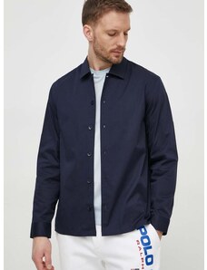 Риза Calvin Klein мъжка в тъмносиньо със стандартна кройка K10K112627