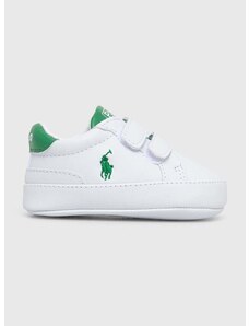 Бебешки обувки Polo Ralph Lauren в бяло