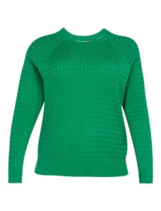 Tommy Hilfiger Curve Пуловер зелено