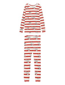 GAP Комплект пижама 'Dalmatians' синьо / огнено червено / черно / бяло