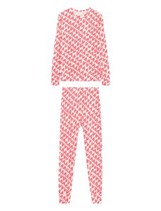 GAP Комплект пижама розово / бяло
