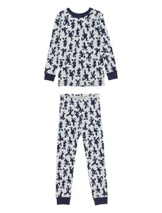 GAP Комплект пижама нощно синьо / сив меланж