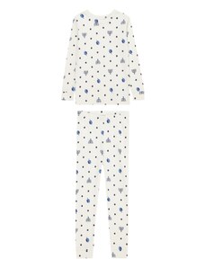 GAP Комплект пижама 'HANUKKAH' морскосиньо / тъмносиньо / жълто / бяло