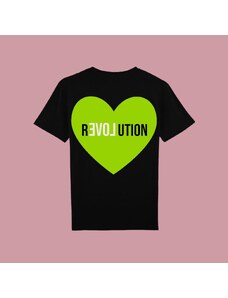 NAZAZU Дамска памучна тениска в цвят по избор с кръгло деколте Revolution- неон NZZ 5077