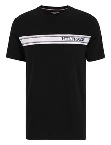 TOMMY HILFIGER Тениска тъмносиньо / тъмночервено / черно / бяло