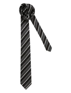 BOSS Black Вратовръзка тъмносиво / черно / мръсно бяло