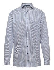 OLYMP Бизнес риза морскосиньо / мръсно бяло