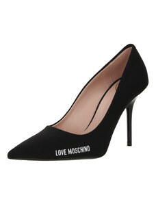 Love Moschino Официални дамски обувки черно / бяло