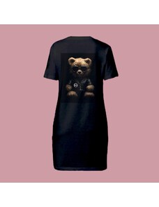 NAZAZU Дамска рокля - тениска от органичен памук в цвят по избор с кръгло деколте Bear - NZZ 6064
