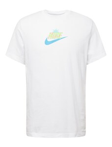 Nike Sportswear Тениска 'SPRING BREAK SUN' тюркоазен / лазурно синьо / светлозелено / бяло