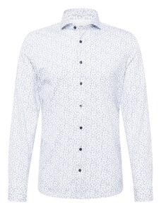 OLYMP Бизнес риза опушено синьо / бяло