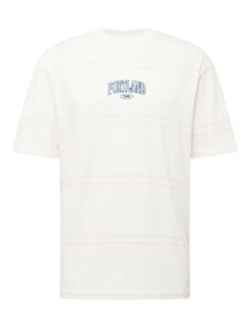 TOPMAN Тениска 'Portland' екрю / синя тинтява / сьомга
