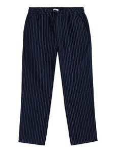 Knowledge Cotton Apparel KnowledgeCotton Apparel Loose Striped Linen Pants — Blue