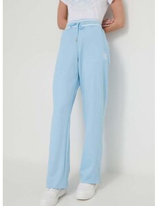 Спортен панталон Juicy Couture в синьо с апликация