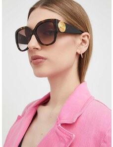 Слънчеви очила Gucci в кафяво GG1407S