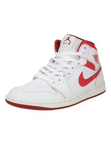 Jordan Високи маратонки 'Air Jordan 1' червено / бяло