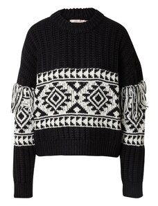 Esqualo Пуловер черно / бяло