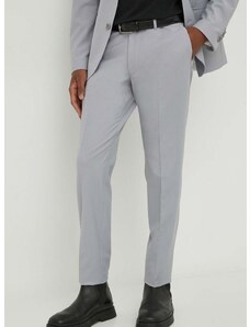 Панталон с вълна Drykorn PIET_SK в сиво със стандартна кройка 19000140512