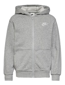 Nike Sportswear Суичъри с качулка 'NSW CLUB' сиво / бяло