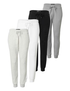HOLLISTER Панталон светлосиво / сив меланж / черно / мръсно бяло