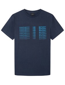 HACKETT T-Shirt Drop 2 Hs Logo Fade Tee HM500803 595 navy