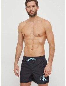 Плувни шорти Calvin Klein в черно KM0KM01003