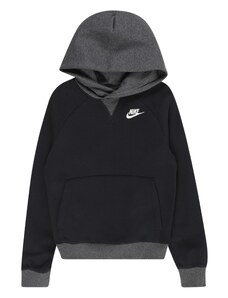 Nike Sportswear Суичър 'AMPLIFY CLUB' сив меланж / черно / бяло
