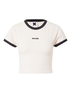 Karo Kauer Тениска 'Ringer' черно / бял памук