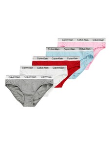 Calvin Klein Underwear Долни гащи светлосиньо / сив меланж / светлорозово / червено / бяло