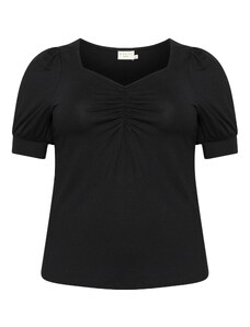 KAFFE CURVE Тениска 'Sissy' черно