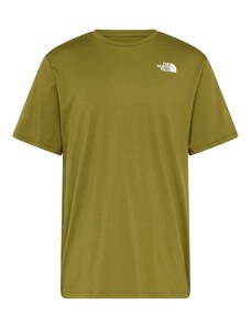 THE NORTH FACE Функционална тениска 'FOUNDATION MOUNTAIN LINES' маслина / черно / бяло