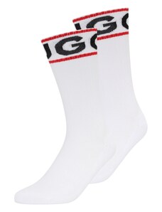 HUGO Къси чорапи червено / черно / бяло