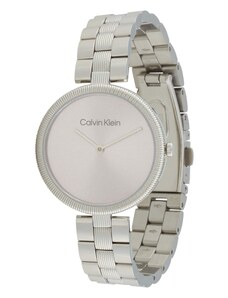 Calvin Klein Аналогов часовник 'GLEAM' бледорозово / сребърно