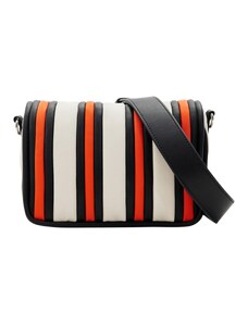 Desigual Чанта с презрамки оранжево-червено / черно / бял памук