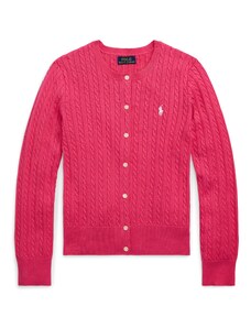 Polo Ralph Lauren Плетена жилетка екрю / розово