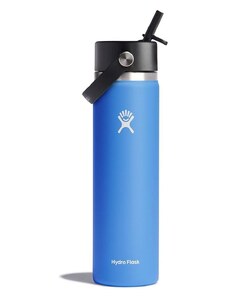 Термобутилка Hydro Flask 24 Oz Wide Flex Straw Cap Cascade в синьо W24BFS482