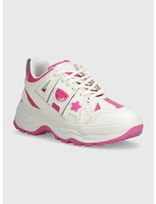 Кожени маратонки Chiara Ferragni Eyefly Sneakers в розово CF3305_285