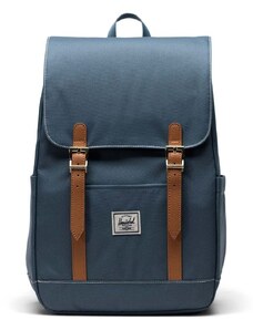 Раница Herschel Retreat Small Backpack в синьо голям размер с изчистен дизайн