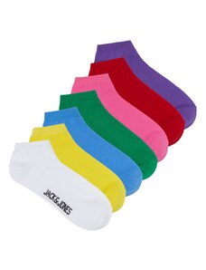 JACK & JONES Къси чорапи синьо / жълто / лилав / червено