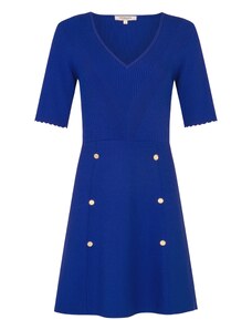 Morgan Плетена рокля кобалтово синьо
