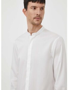 Риза Armani Exchange мъжка в бяло със стандартна кройка с права яка 3DZC19 ZN4CZ